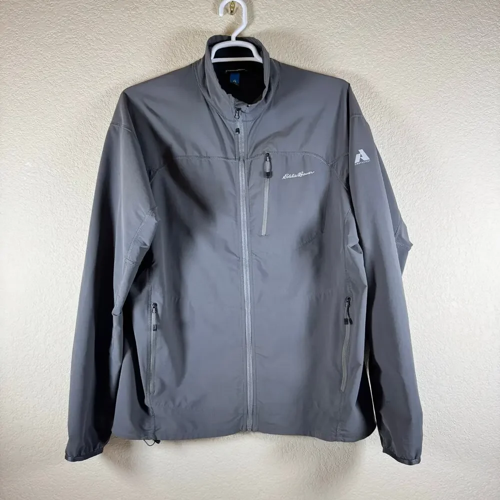 Eddie Bauer First Ascent Jacket Mens TXL Tall Gray Outdoor Hiking Tech Read Desc